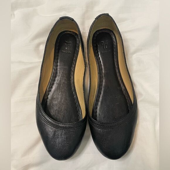Frye Carson Leather Ballerina Flats - Picture 3 of 7